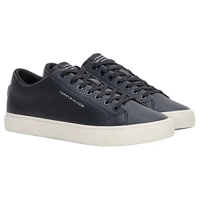 Afbeelding van Tommy Hilfiger CORE Sneakers laag, Heren, Maat: 40, Black Leer en imitatieleer