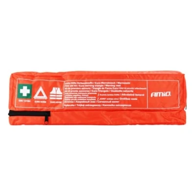 Afbeelding van AMiO Combi Plus set EHBO Kit en DIN13164 Veiligheidsvest Driehoek met Waterdichte Verpakking Rood