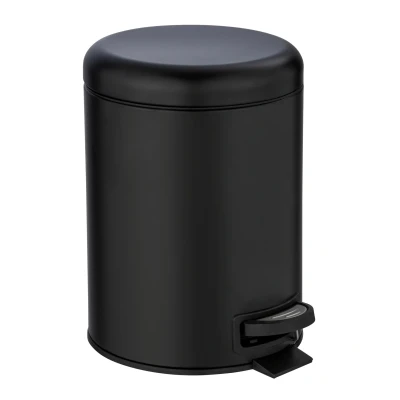 Afbeelding van Wenko Leman afvalemmer 5 liter mat zwart