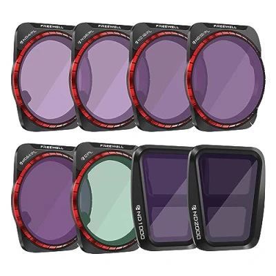 Afbeelding van Freewell All Day 8Pack Filter Kit voor Air 3 ND, ND/PL, CPL Neutrale Kleuroptica, GimbalSafe technologie