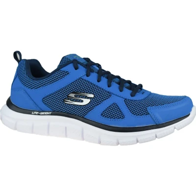 Afbeelding van Skechers Track Bucolo 52630 BLLM, Mannen, Blauw, Trainingschoenen,Sportschoenen, maat: 42