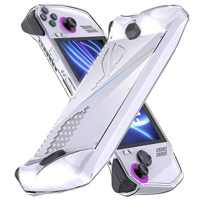 Afbeelding van Anoowkoa TPU Case voor Asus rog ally Telefoon Clear met Ingebouwde Camera Lens Protector Dunne Transparante Beschermende Achterkant Zachte Flexibele Bumper Hybrid Siliconen