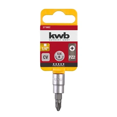Afbeelding van kwb 371802 Dopsleutel bitinzet PZ 2 1/4