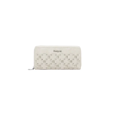 Afbeelding van Desigual portemonnee New Patch Fiona Long Wallet Piedra beige