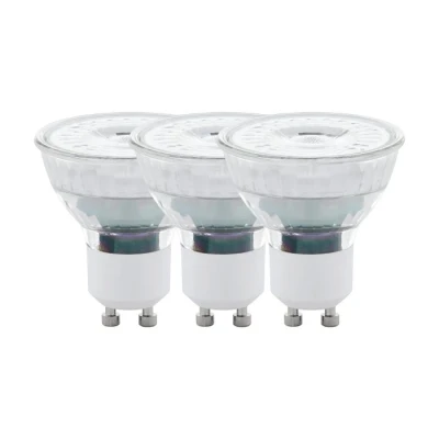 Afbeelding van EGLO LED Lamp GU10 5,2 cm Helder 2700K Set van 3 stuks