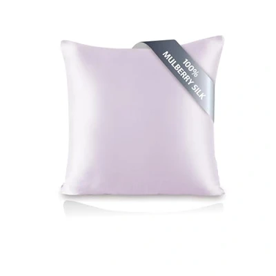 Afbeelding van townssilk Kussensloop 100% pure moerbeizijde, 19 momme, dubbelzijdig, ter bescherming van haar en huid, verborgen ritssluiting, draaddichtheid 600, 1 stuk, 65 x cm, lavendel