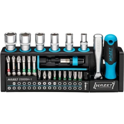 Afbeelding van HAZET SmartHolder gereedschapshouder 2300SH 1 39 delige bit set, aandrijving: zeskant 6,3 (1/4 inch), vierkant mm inch) praktische gereedschapsset uiterst handig en compact