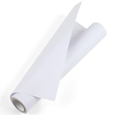Afbeelding van Prime vinyl Zelfklevende vinylfolie plotter 30 cm x 305 mat wit permanent zelfklevend plotterfolie op rollen achterkant voor Silhouette Cameo, de meeste snijmachines