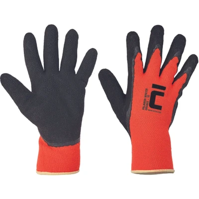 Afbeelding van Cerva PALAWAN WINTER handschoen latex 01060017 12 stuks HV Oranje 8