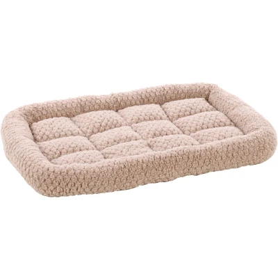 Afbeelding van Flamingo Jacquard kussen, rechthoekig, taupe, 55,5 x 38,5 7 cm, wasbaar, antislip bodem en geschikt voor metalen kooien