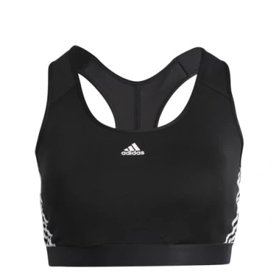Afbeelding van adidas Powerreact Training 3 Stripes Medium Support (Plus Size) Workout BH Sports Dames