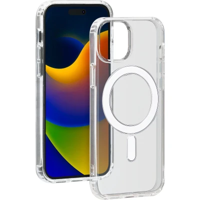 Afbeelding van Bigben Connected Telefoonhoesje geschikt voor iPhone 15 Plus MagSafe compatibel Transparant