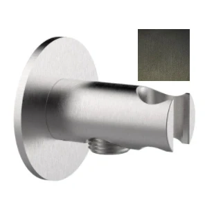 Afbeelding van SB Rubinetterie Universale handdouche ophanghaak met watertoevoer PVD gun metal 316 1208955204