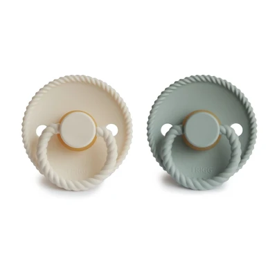Afbeelding van Frigg Fopspeen Rope 6 18mnd Cream/Sage 2st
