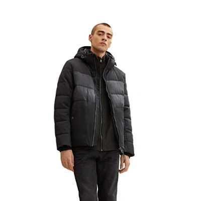 Afbeelding van TOM Tailor Jas, Heren, Maat: Large, Schwarz