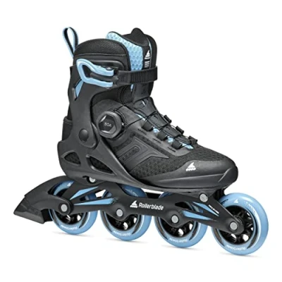 Afbeelding van Rollerblade Macroblade 84 BOA W inlineskates voor dames, zwart/poederblauw, maat 35/36