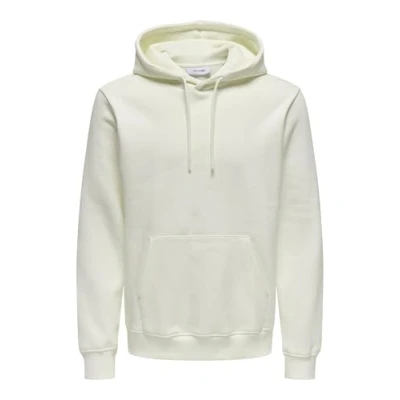 Afbeelding van Only &amp; Sons Connor Hoodie, Heren, Maat: XS, Cloud dancer