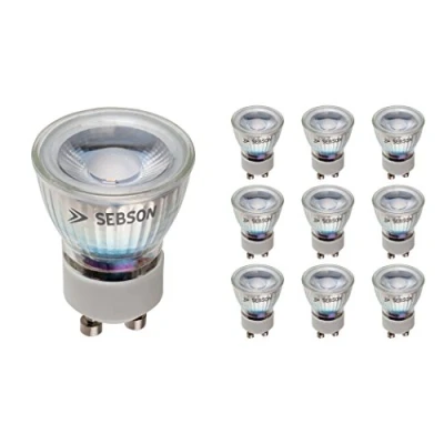Afbeelding van SEBSON GU10 LED Lamp 3W vervangt 25W 250lm Warm Wit 3000K Niet Dimbaar 46 Stralingshoek Spot 230V ø35x47mm Set van 10