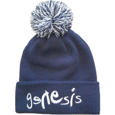 Afbeelding van Genesis Logo Pompom Beanie muts Blauw