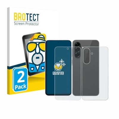 Afbeelding van BROTECT Screenprotector voor Samsung Galaxy A56 5G Enterprise Edition (Voor+Achter) Folie Beschermfolie matte (2 Stuks)