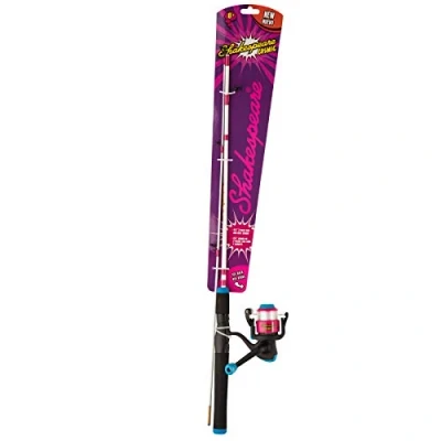 Afbeelding van Shakespeare Cosmic spincasting Combo Hengel plus molen voor kinderen 1,37m inclusief 6lb lijn Blauw Roze