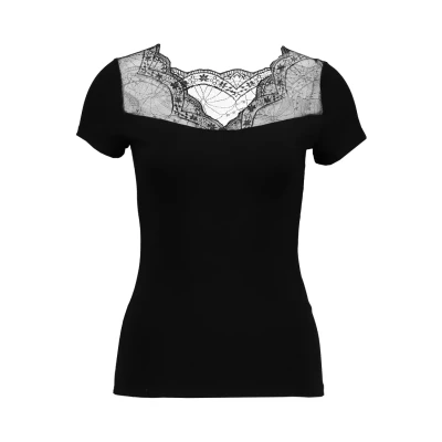 Afbeelding van Morgan Dclary Tshirt print, Dames, Maat: 38, Noir