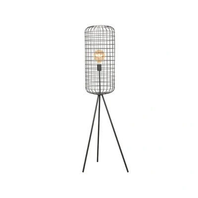 Afbeelding van LABEL51 Vloerlamp Solido Zwart Metaal Majorr