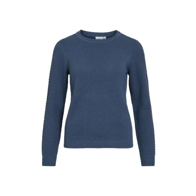 Afbeelding van VILA pullover blauw gebreid