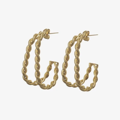 Afbeelding van Essenza Twisted Earrings Gold