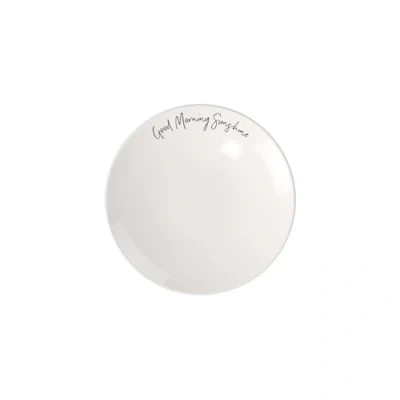 Afbeelding van Villeroy &amp; Boch Statement ontbijtbord Good morning Sunshine 21x21x2,5cm, porseleinen bord wit