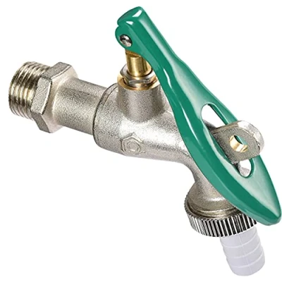 Afbeelding van Cornat Kogelkraan 20,95 mm (1/2 inch) AG met slangaansluiting afsluitbaar van messing ideaal als buitenkap/tapkraan voor wasmachine/kraan/afsluitkraan / T300807