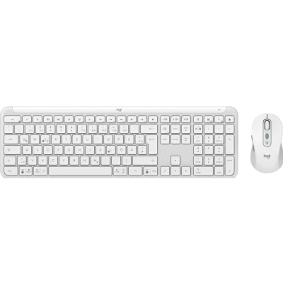 Afbeelding van Logitech MK950 Signature Slim Wireless Keyboard en Muis Combo Wit, Duitse QWERTZ indeling