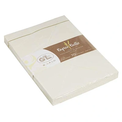 Afbeelding van G. Lalo Paille enveloppen, 114x162mm, 120g stro, 20 stuks