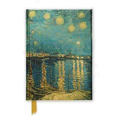 Afbeelding van Van Gogh Starry Night Over the Rhone (Foiled Journal): Unser hochwertiges, liniertes Blankbook mit festem, künstlerisch geprägtem Einband und Magnetverschluss: 11