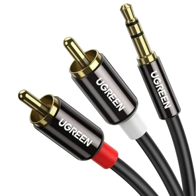 Afbeelding van UGREEN RCA Kabel 3.5mm naar 2RCA Compatibel met TV PC Soundbar Luidspreker,enz. (5M)