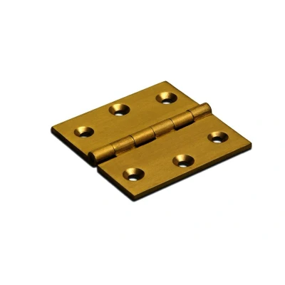 Afbeelding van Messing scharnier met vaste pen, 40x40x1.8 mm