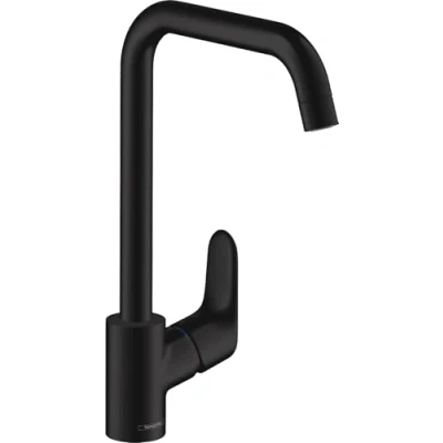 Afbeelding van Hansgrohe focus m41 eengreeps keukenkraan opbouwhoogte 338 260mm voorsprong 204mm mat zwart 31820670