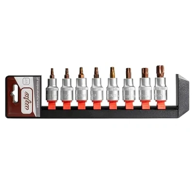 Afbeelding van MJW TORX 1/2 inch stopsleutelset T25 T27 T30 T40 T45 T50 T55 T60