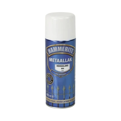 Afbeelding van Hammerite Hoogglans Wit S010 Spuitbus 400 ml