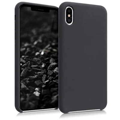 Afbeelding van kwmobile telefoonhoesje compatibel met Apple iPhone XS Max hoesje Zachte case voor smartphone Back cover in mat zwart