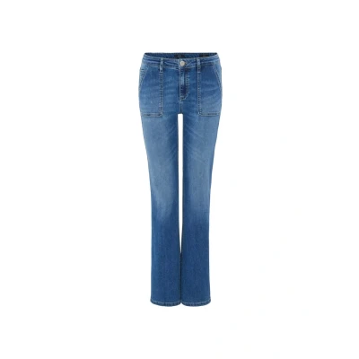 Afbeelding van Opus ELMA Flared Jeans, Dames, Maat: 34x32, Mid fresh blue