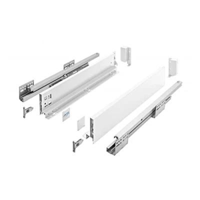 Afbeelding van GTV Ladesysteem AXIS PRO I ladeset met volledige uittrekbaarheid en geïntegreerde demping wit belastbaarheid tot 40 kg Soft Close vrije toegang breedte: 500 mm hoogte: 86