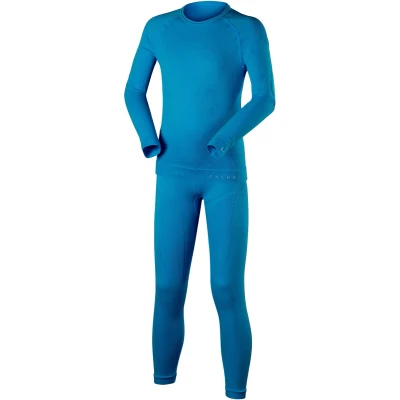 Afbeelding van FALKE Uniseks kind Set van onderlaag Maximum Warm K UW Functioneel material Sneldrogend 1 Stuk, Blauw (Osiris 6407), 158 164
