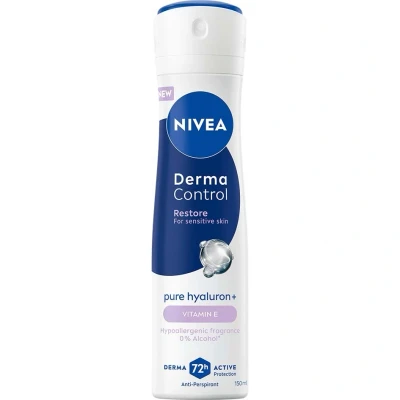 Afbeelding van NIVEA Derma Control Restore Vrouw Antitranspirant 72h spraybescherming met Vitamine E 150ml