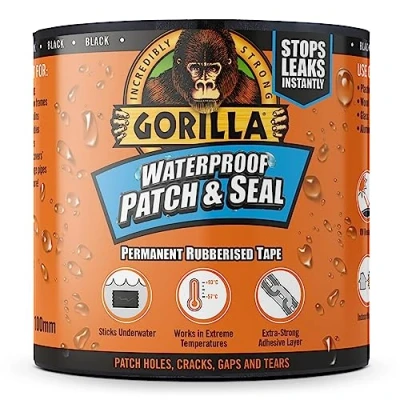 Afbeelding van Gorilla Waterdichte Patch &amp; Seal Tape Zwart 3m