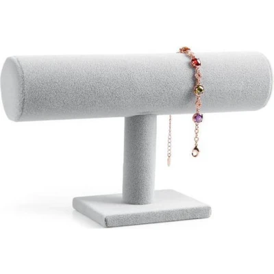 Afbeelding van Borvat® armband houder , display sieraden grijs velours 1 rol