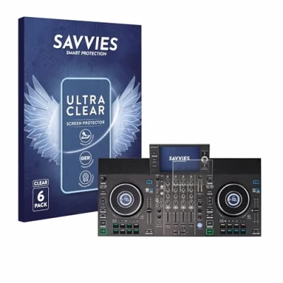 Afbeelding van Savvies Screenprotector voor Denon DJ SC LIVE 4 Folie Beschermfolie transparant (6 Stuks)
