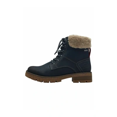 Afbeelding van s.Oliver Snowboots, Dames, Maat: 36, Navy Textiel/ synthetisch