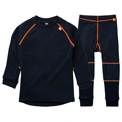 Afbeelding van Baselayerset Helly Hansen Kid Lifa Merino Set Navy Maat 92