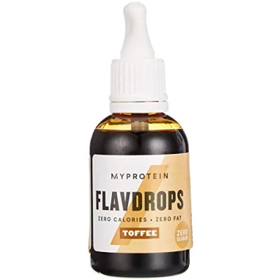 Afbeelding van Myprotein Flavdrops, Toffee, verpakking van 2, 2 x 50 ml